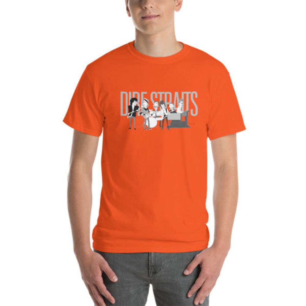 Dire Straits Short-Sleeve T-Shirt Orange